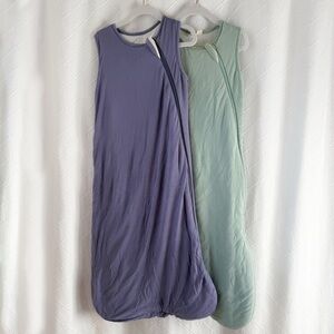 KYTE BABY Bamboo Sleep Bag Sack Bundle of 2 - Sage/Orchid - 1.0 TOG - 6-18mo